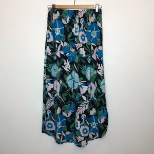 Loft Floral Pocketed Maxi Skirt